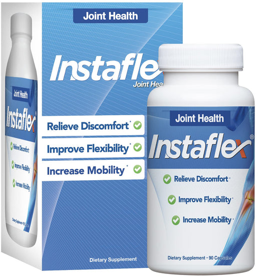 Instaflex Joint Support Supplement 180 Capsules - Clinically Studied Joint Relief Blend of Glucosamine, MSM, White Willow, Turmeric, Ginger, Cayenne, Hyaluronic Acid
