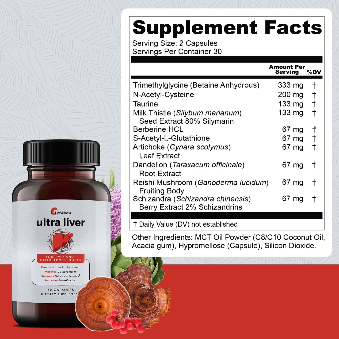 Ultra Liver Supplement for Liver Support and Gallbladder Support 60 Capsules