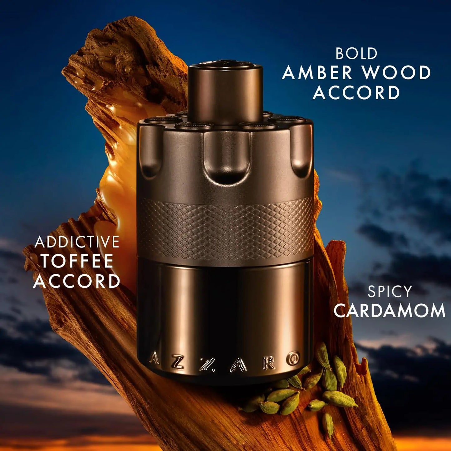 Azzaro The Most Wanted Eau de Parfum Intense 3.4 oz - Woody & Seductive Mens Cologne - Fougère, Ambery & Spicy Fragrance for Date Night - Lasting Wear - Luxury Perfumes for Men - Jia Sales
