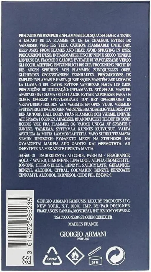 ACQUA DI GIO PROFONDO by GIORGIO ARMANI 4.2 oz/125ml - Jia Sales