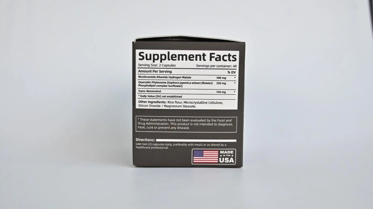 Liposomal Nicotinamide Riboside, 900mg NAD+ Supplement NMN Supplement Alternative, NAD Supplement for Anti-Aging, Energy, Focus - 100 Capsules - Jia Sales