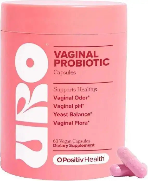URO Women Probiotics Capsules for Women pH Balance with Prebiotics & Lactobacillus Probiotic Blend - Women's Vaginal Health Supplement - Promote Healthy Vaginal Odor & Vaginal Flora, 60 Count (Pack of 2)