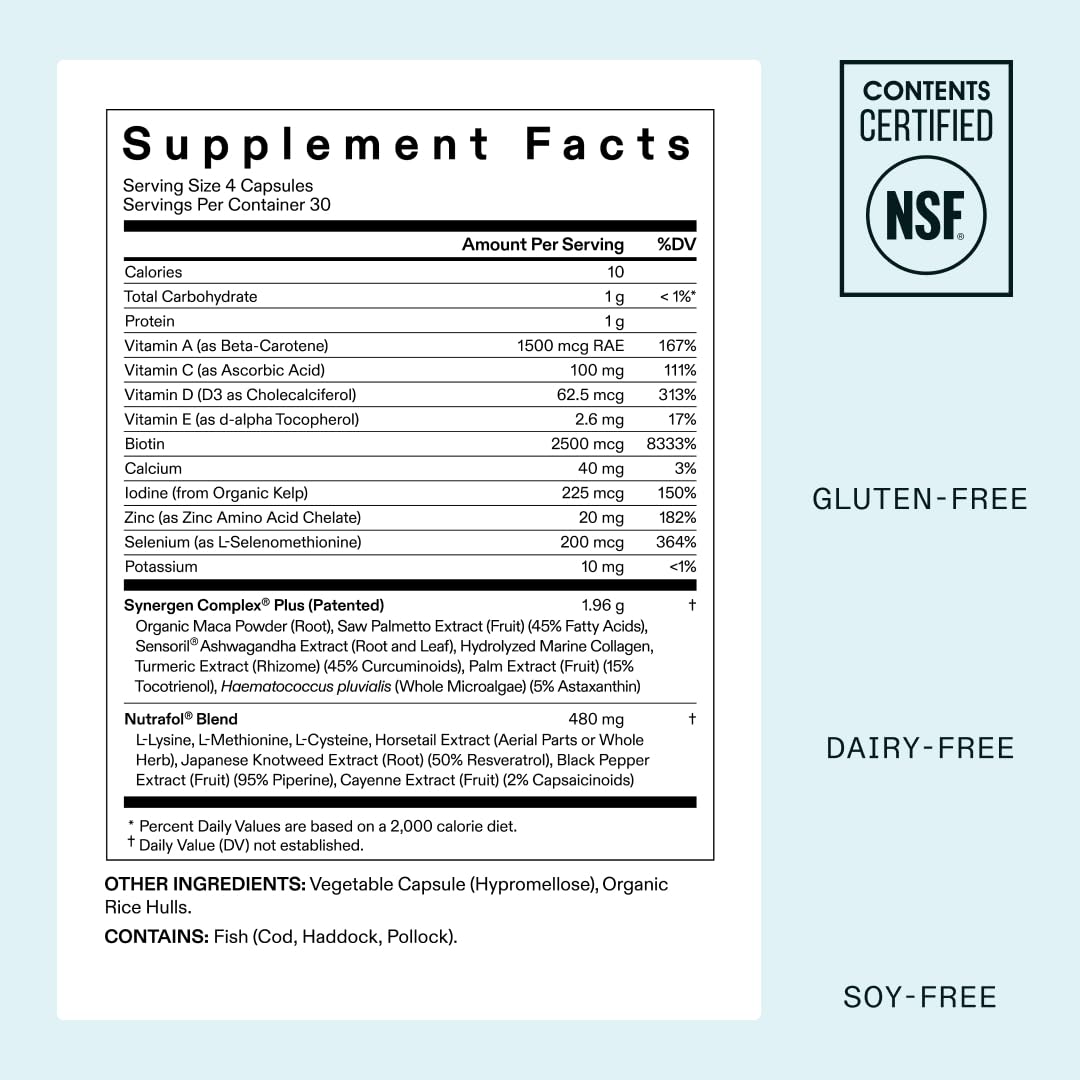 Women's Balance Hair Growth Supplements, Ages 45 and Up