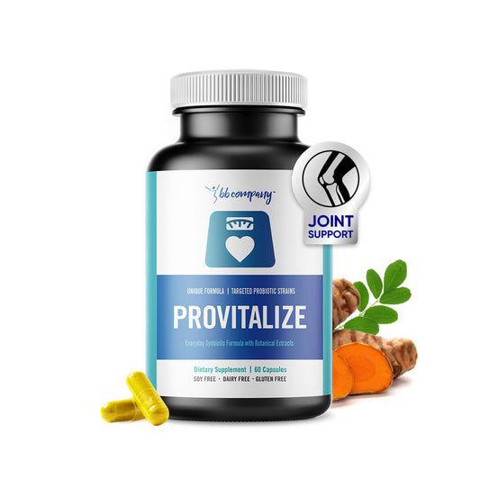 Provitalize Probiotics for Women Menopause Relief Digestive Health Joint Support Bloat Belly Fat Control Natural Formula 60 Count