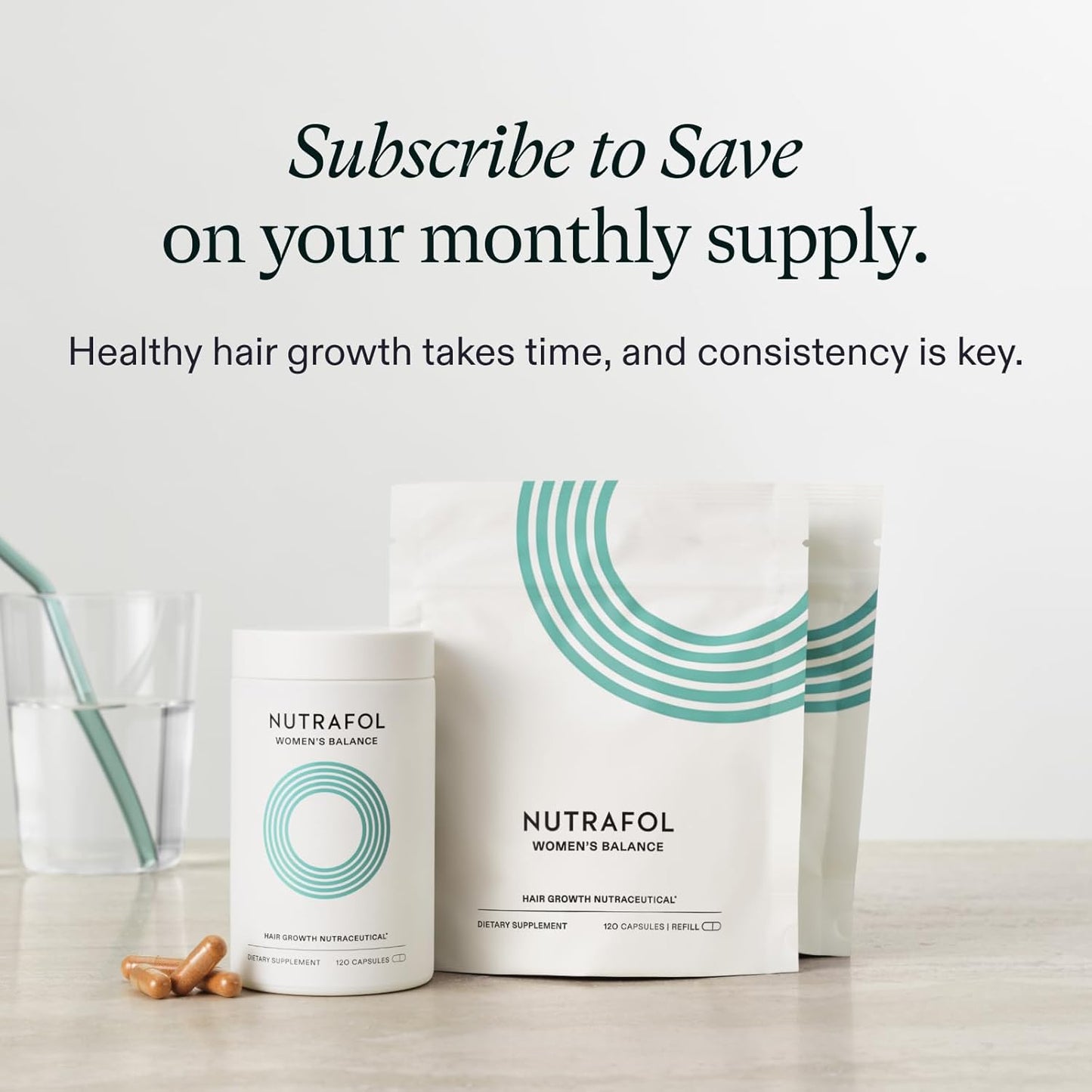 Women's Balance Hair Growth Supplements, Ages 45 and Up