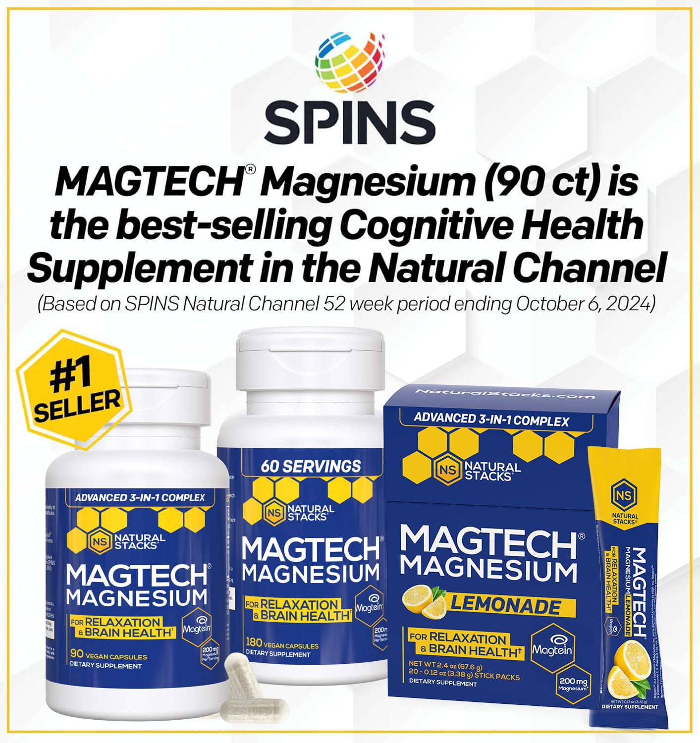 Natural Stacks MagTech - 90 Capsules