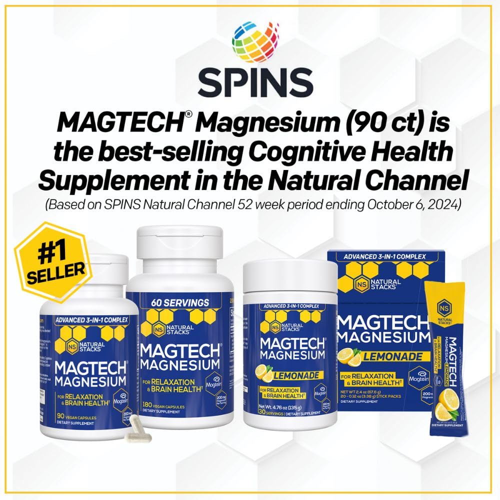 Natural Stacks MagTech - 90 Capsules