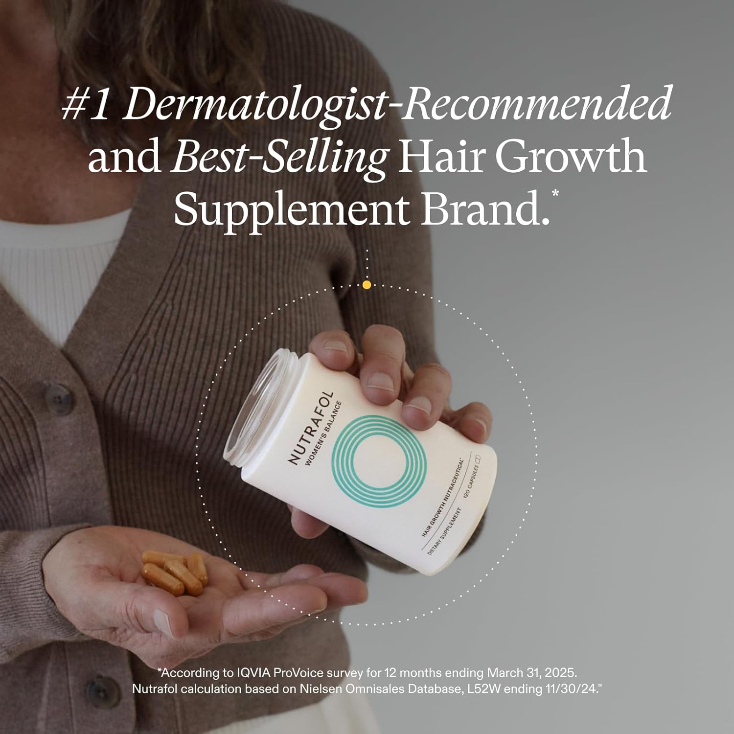 Nutrafol Women's Hair Growth Nutraceutical Ages 45 and Up,