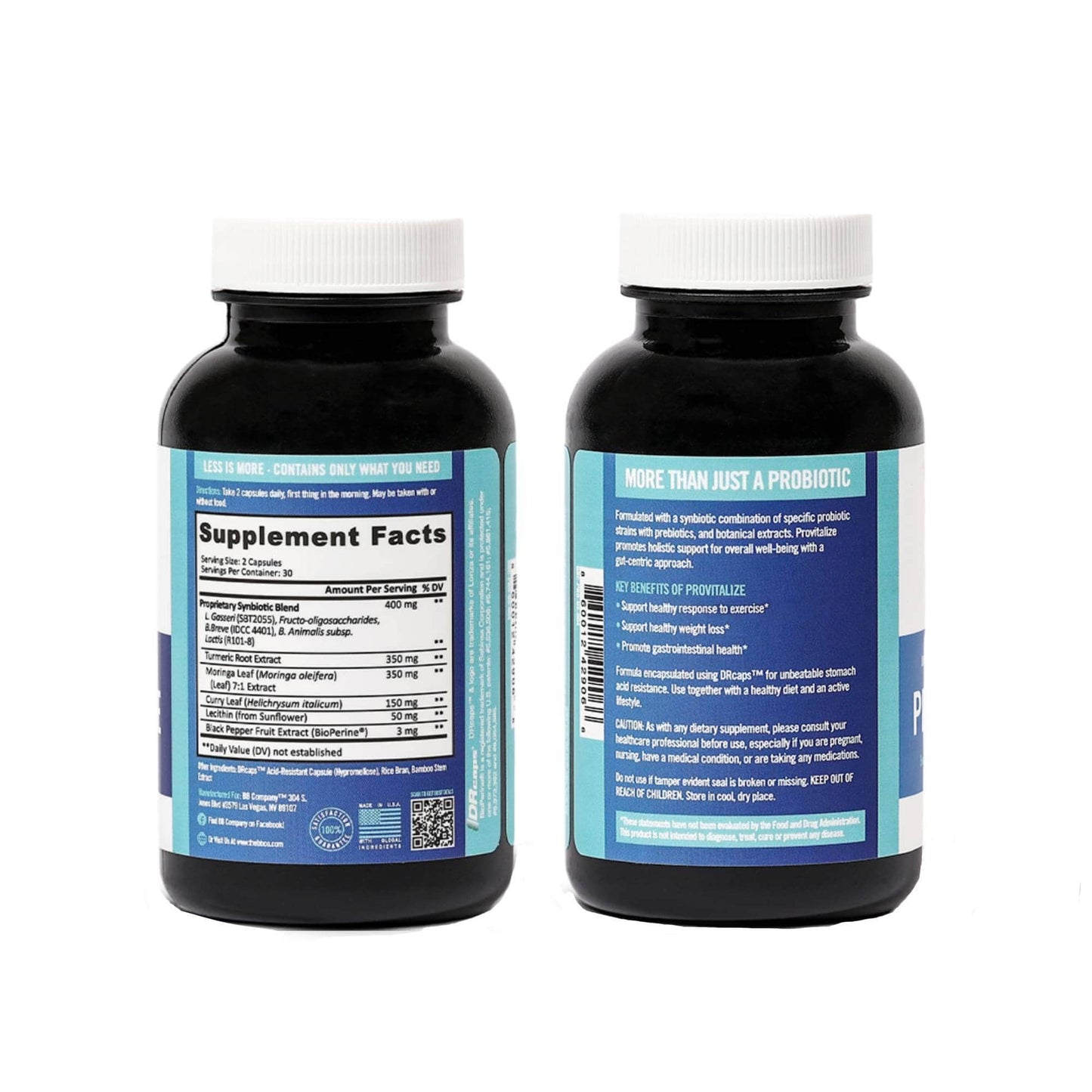 Provitalize Probiotics for Women Menopause Relief Digestive Health Joint Support Bloat Belly Fat Control Natural Formula 60 Count