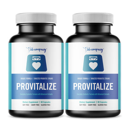 Provitalize Probiotics for Women Menopause Relief Digestive Health Joint Support Bloat Belly Fat Control Natural Formula 60 Count