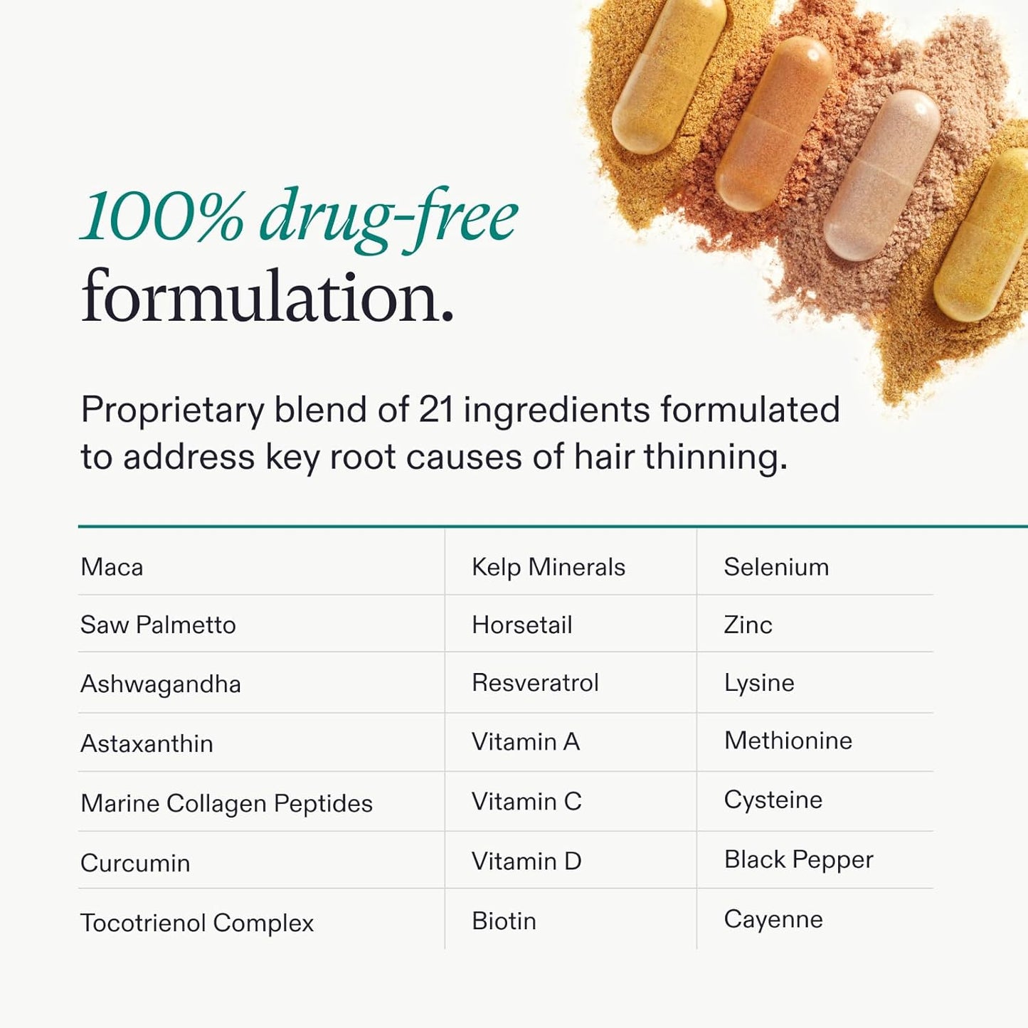 Women's Balance Hair Growth Supplements, Ages 45 and Up
