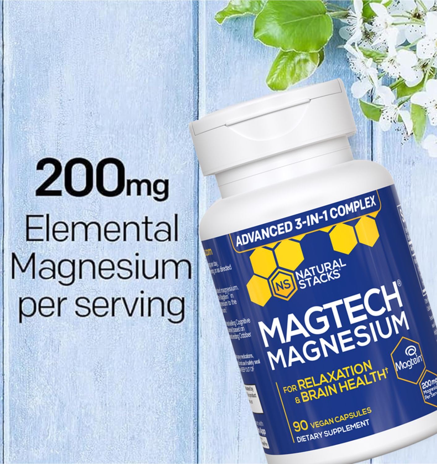 Natural Stacks MagTech - 90 Capsules