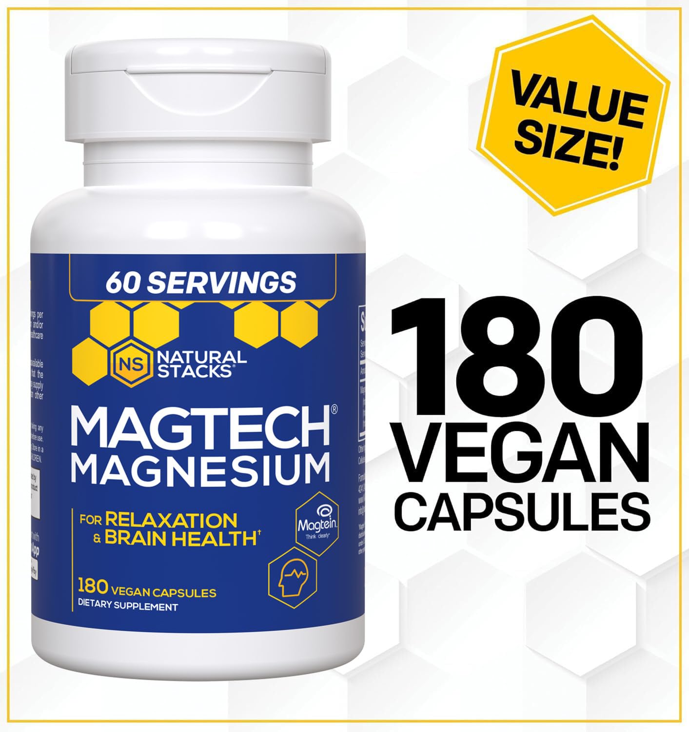 Natural Stacks MagTech - 90 Capsules