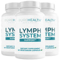 PUREHEALTH RESEARCH Lymph System Support – Lymphatic Drainage Supplement for Women & Men (60 Capsules)