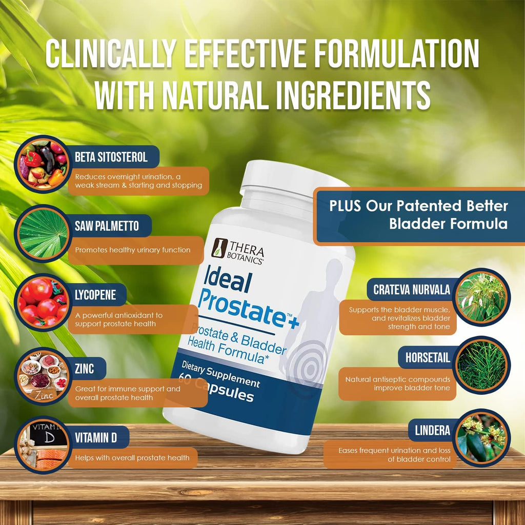 Ideal Prostate Plus Prostate & Bladder Support, Beta Sitosterol, 60 Ct