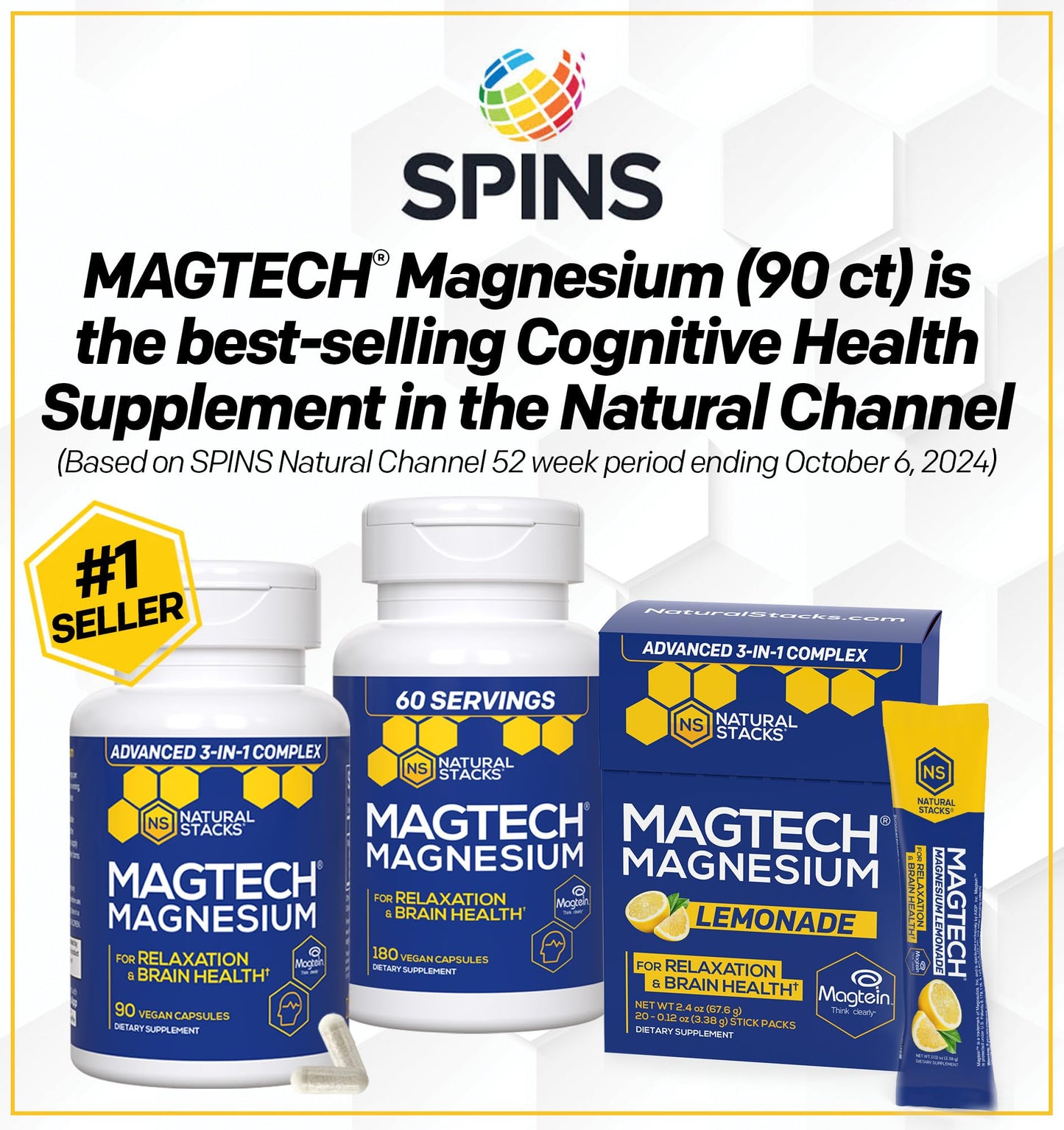 Natural Stacks MagTech - 90 Capsules