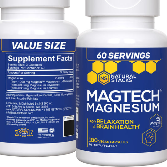 Natural Stacks MagTech - 90 Capsules