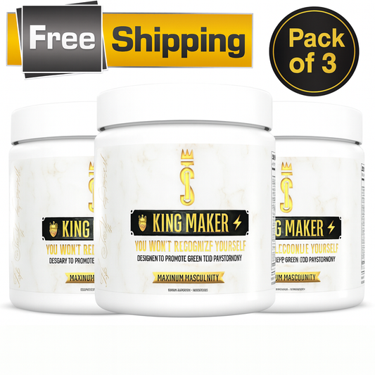 King Maker Pack of 3, 13-in-1 Anabolic Supplement for Men to Increase StaminaThe Natural Power Boost Every Man Needs