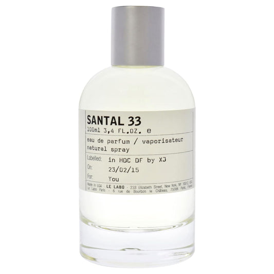 Le Labo Santal 33 Eau De Unisex Parfum Spray 100ml/3.4oz