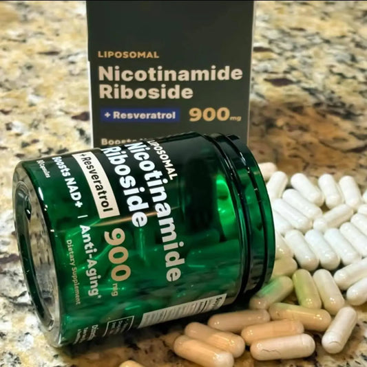Liposomal Nicotinamide Riboside Pack of 2, 900mg NAD+ Supplement NMN Supplement Alternative, NAD Supplement for Anti-Aging, Energy, Focus - 100 Capsules - Jia Sales