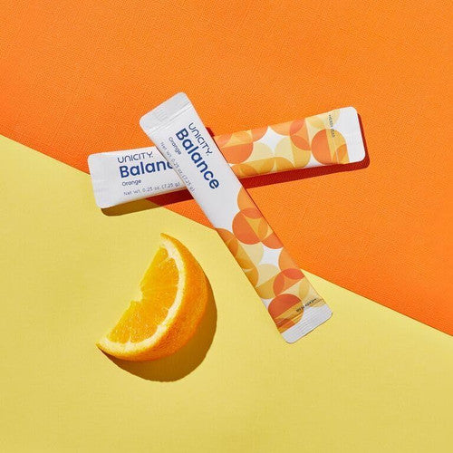 Unicity Balance Natural Orange—Stay Full Longer by slowing Carbohydrate Absorption (30 Packets). Helps Support a Healthy Digestive System and Keeps Your Body Well maintained (30-Day Supply)