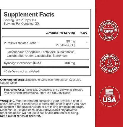 URO Women Probiotics Capsules for Women pH Balance with Prebiotics & Lactobacillus Probiotic Blend - Women's Vaginal Health Supplement - Promote Healthy Vaginal Odor & Vaginal Flora, 60 Count (Pack of 2)
