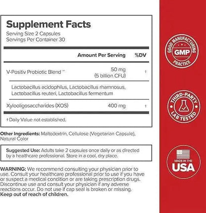 URO Women Probiotics Capsules for Women pH Balance with Prebiotics & Lactobacillus Probiotic Blend
